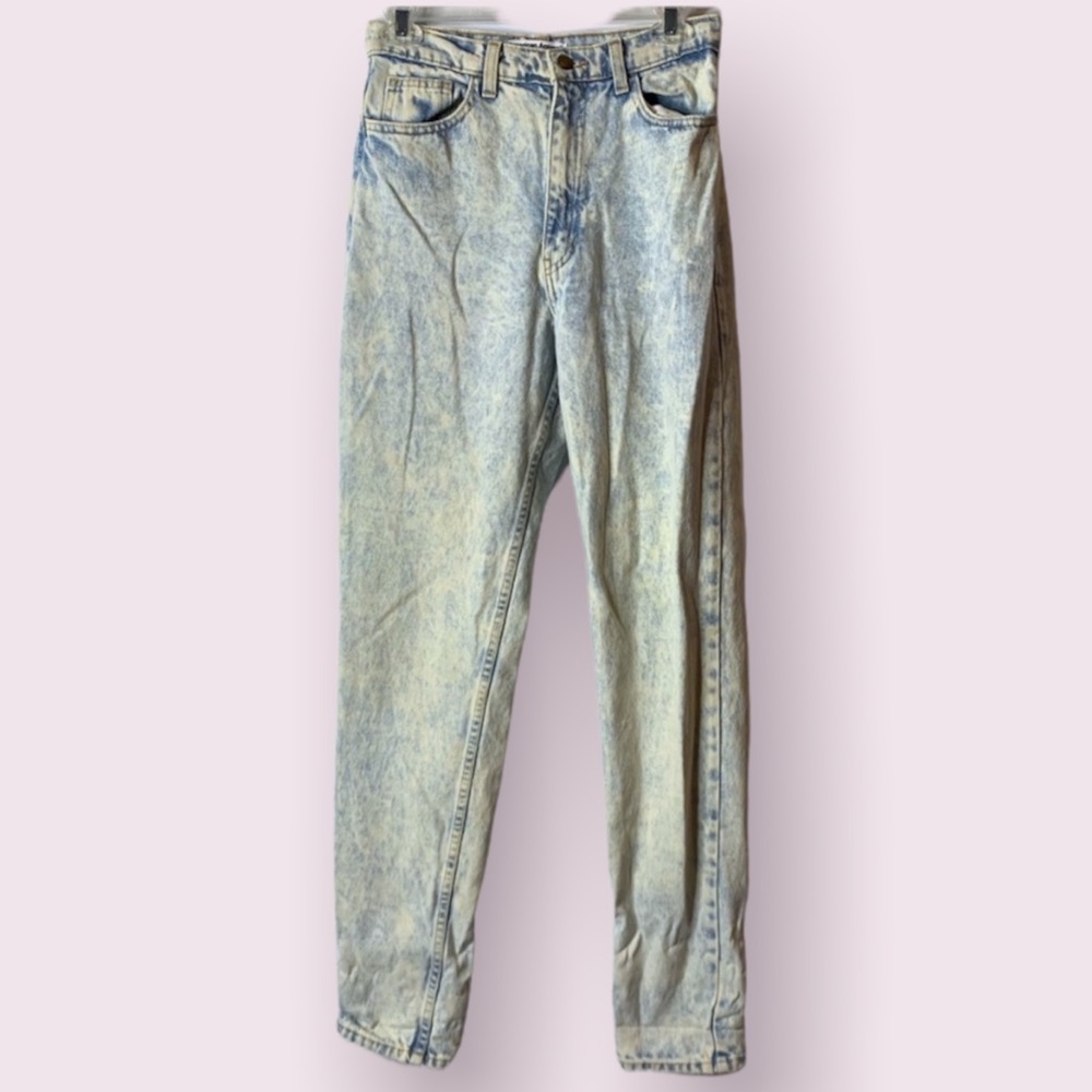 AA Acid wash mom jeans